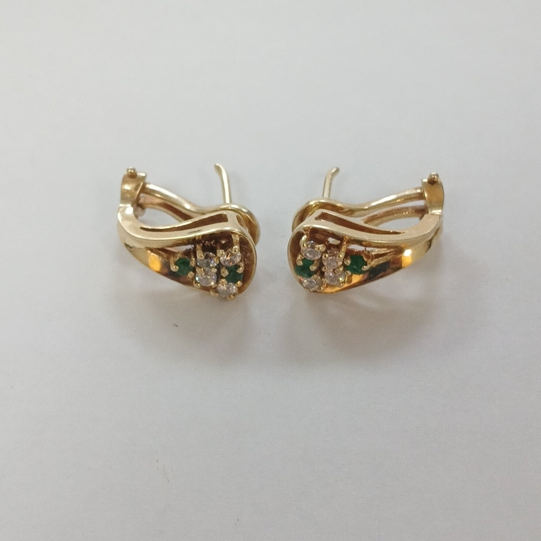 ARETES PAR ORO 14 K 5.2 GRMS (SEMINUEVO)