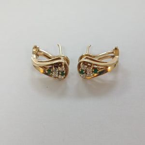 ARETES PAR ORO 14 K 5.2 GRMS (SEMINUEVO)