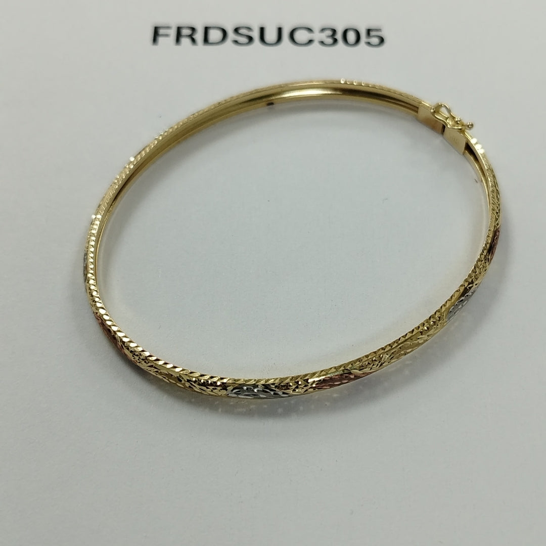 PULSERA RIGIDA ORO 14 K 3.3 GRMS (SEMINUEVO)