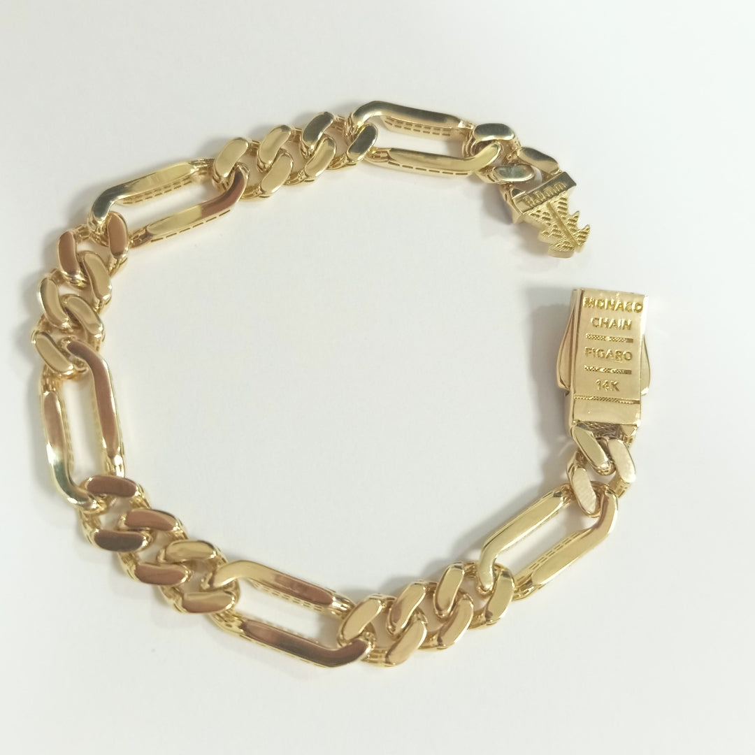 PULSERA MONACO ORO 14K 9.9 (NUEVO)