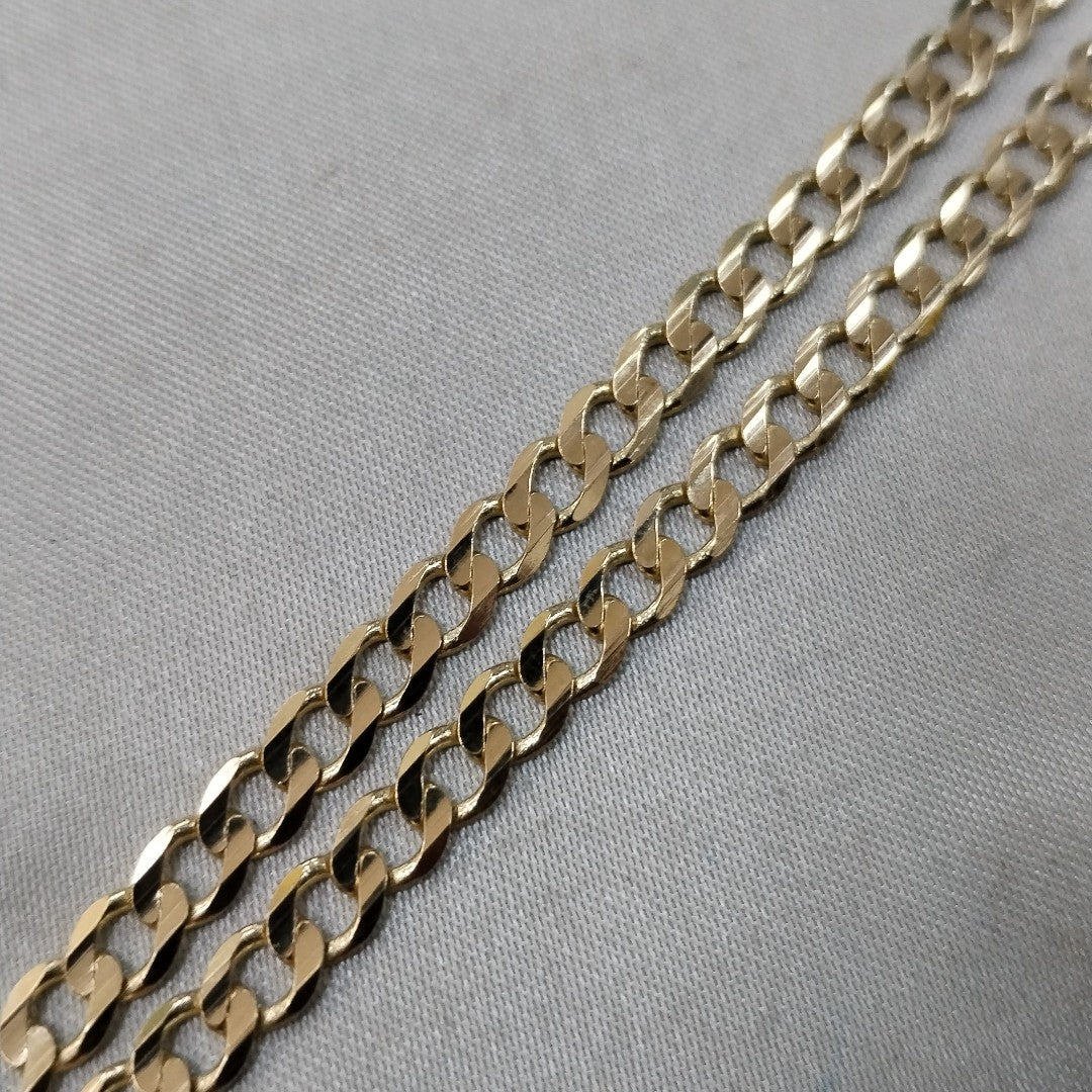 CADENA BARBADA 14K 55 CM 12.5 GR (NUEVO)