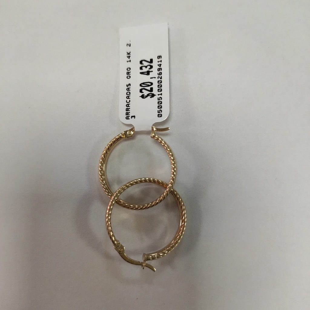 ARRACADAS ORO 14K 2.3 (NUEVO)