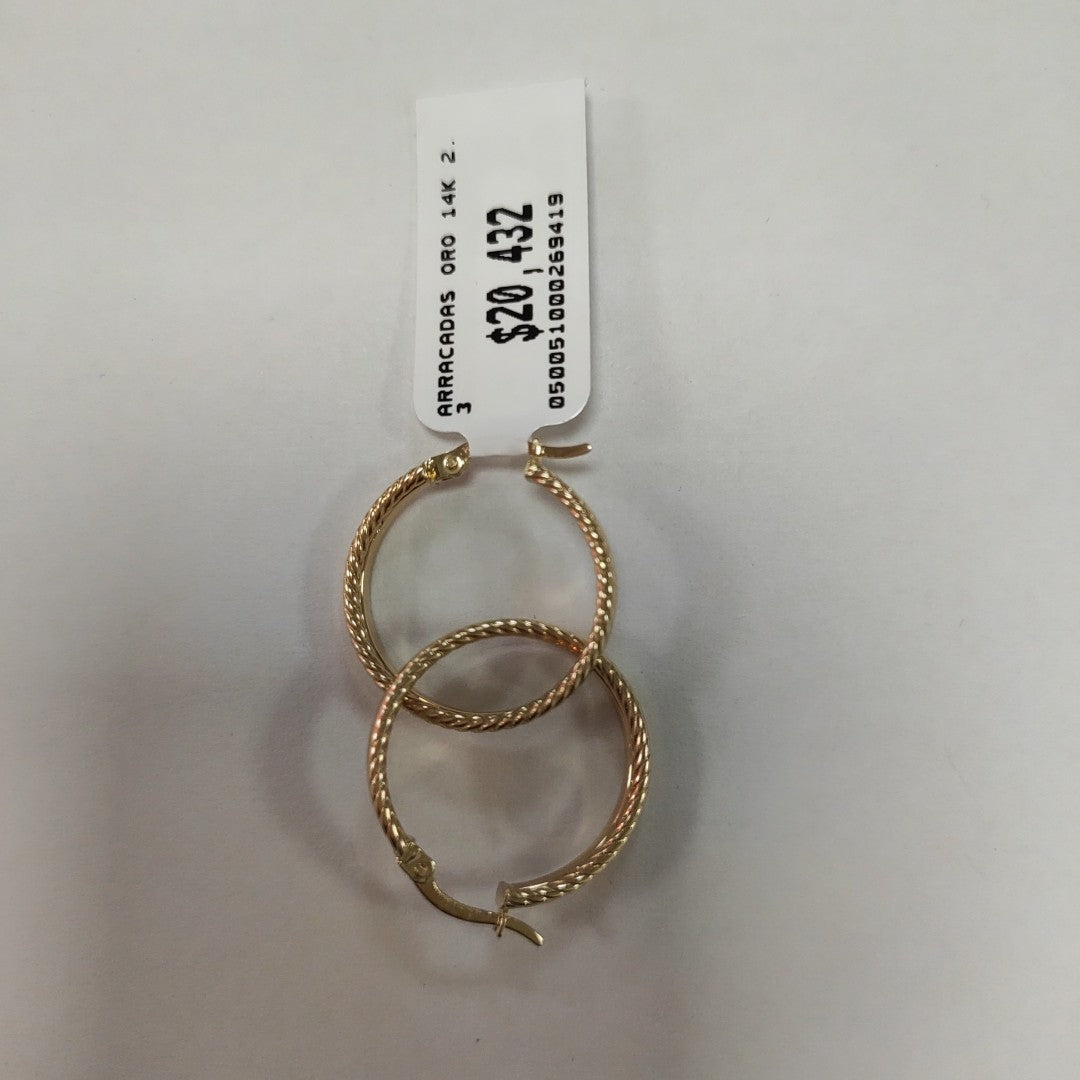 ARRACADAS ORO 14K 2.3 (NUEVO)