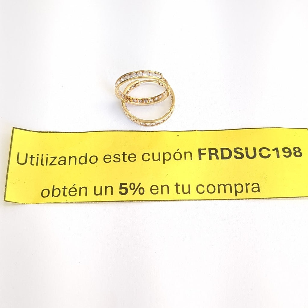 ARRACADAS PAR ORO 14 K 3.2 GRMS (SEMINUEVO)