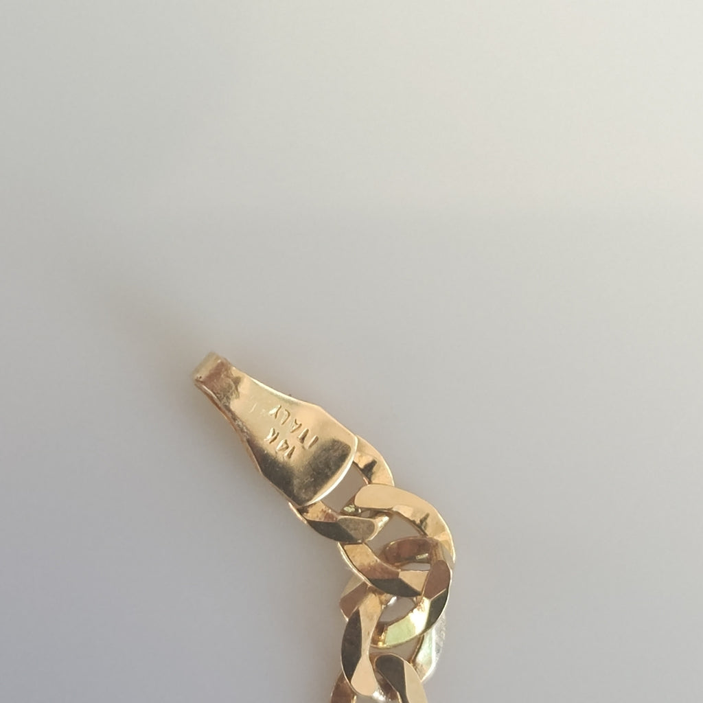 PULSERAS DAMA BARBADA AMARILLA ORO 14K 2.4 (NUEVO)