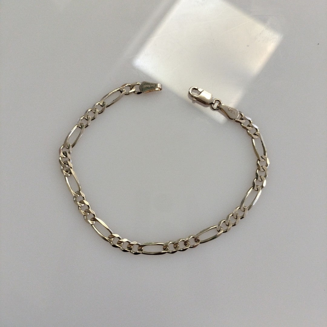 PULSERA TEJIDO 3X1 4.3G 18 CM 14K (NUEVO)
