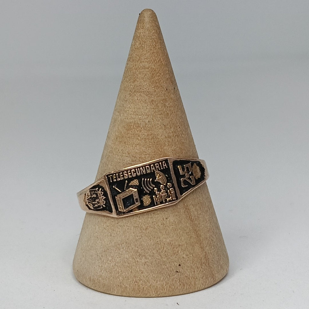 ANILLO DE GRADUACIÓN ORO 8 K 1 GRMS (SEMINUEVO)