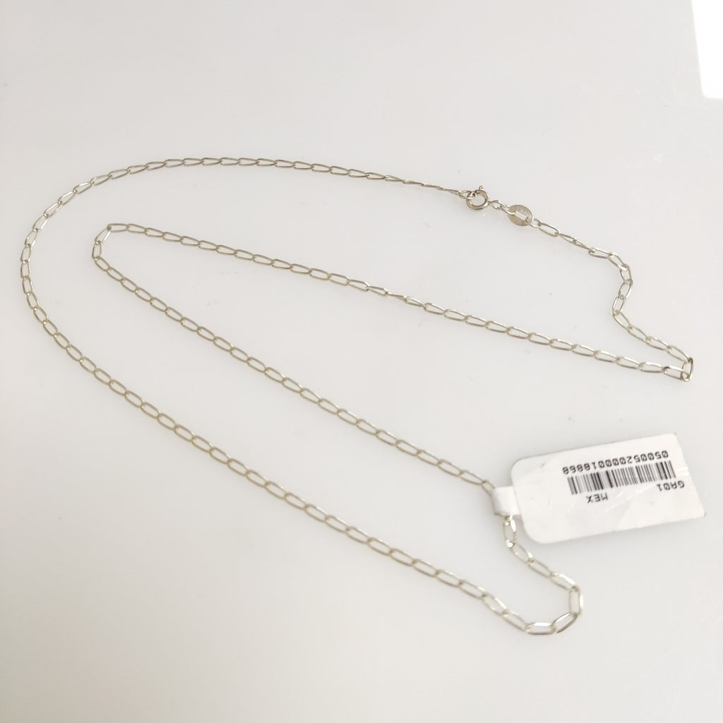 CADENA TEJIDO ESLABONES PLATA .925 55 CM 2.9 GR (NUEVO)