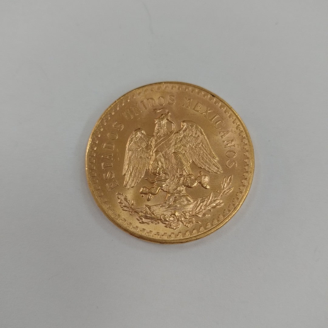 K1 41,60 GRMS 21 K IDENTIFICACIÓN MONEDA NOMINATIVA MONEDAS PESOS 50 PESOS (SEMINUEVO)