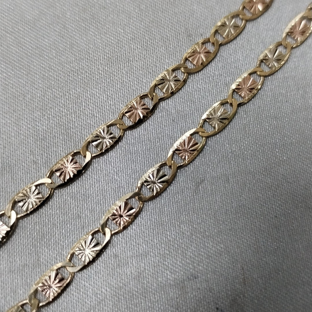 PULSERA GUCHI 14K 18 CM 3 GR (NUEVO)
