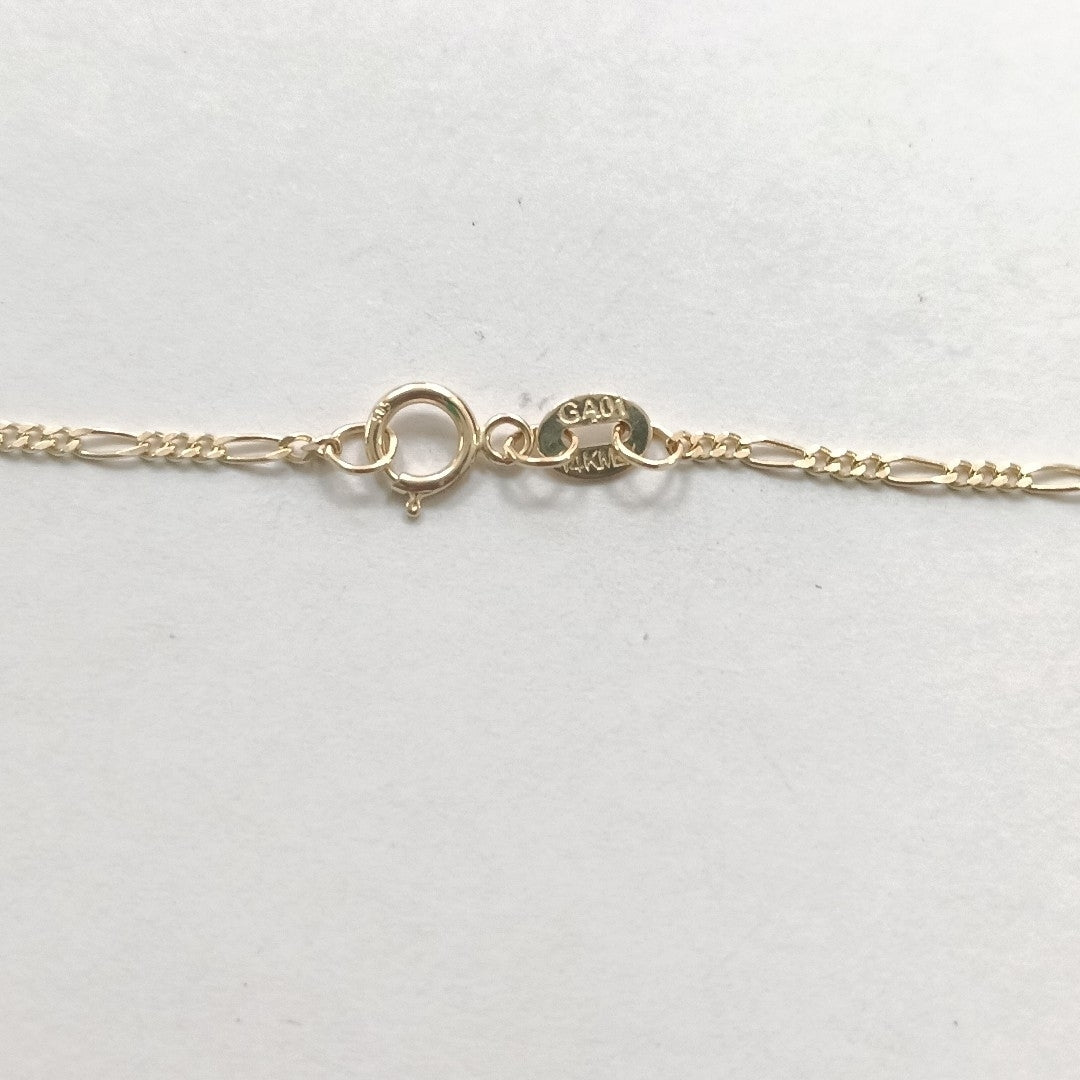CADENAS TEJIDO 3X1 ORO 14K 55 CM 2.7 GR (NUEVO)