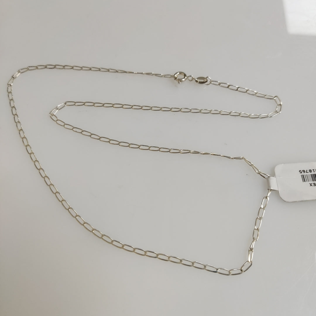 CADENA TEJIDO ESLABONES PLATA .925 50 CM 2.6 GR (NUEVO)