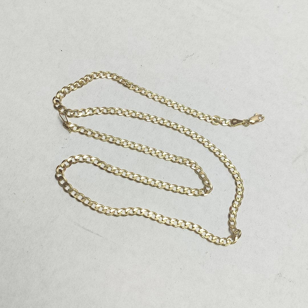 CADENA BARBADA 14K 55 CM 12.5 GR (NUEVO)