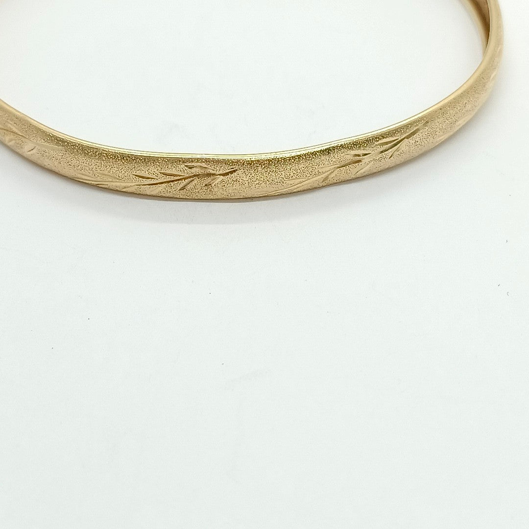 PULSERA RIGIDA ORO 14 K 5,10 GRMS (SEMINUEVO)
