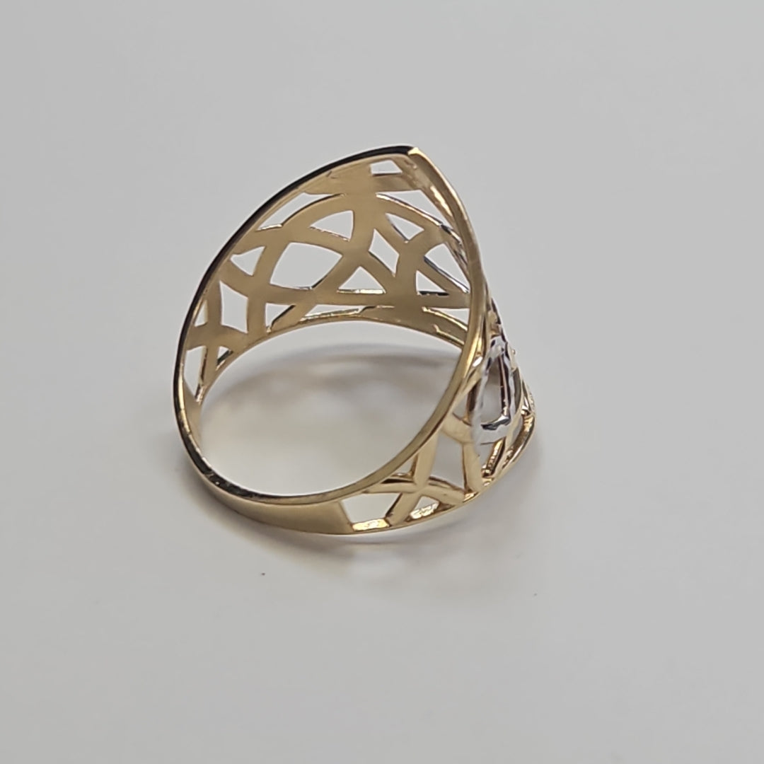 ANILLOS CON ESTRELLA CELTA 14K TALLA 6.5 2.1 GR (NUEVO)
