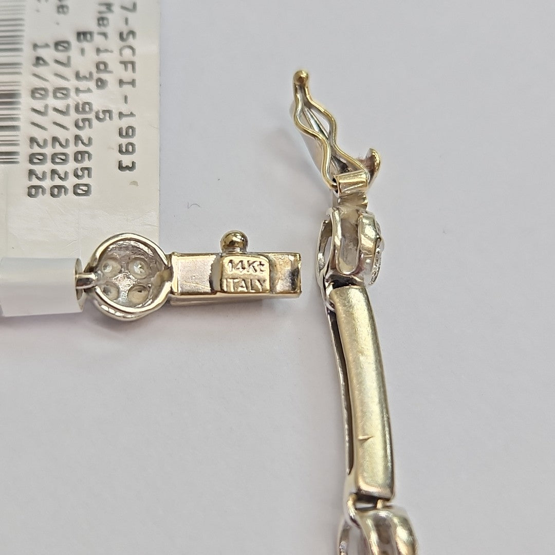 PULSERA ORO BLANCO 14 K 11.6 GRMS (SEMINUEVO)