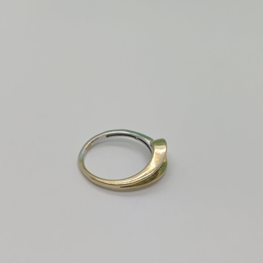 ANILLO ORO COMBINADO 10 K 2,40 GRMS (SEMINUEVO)