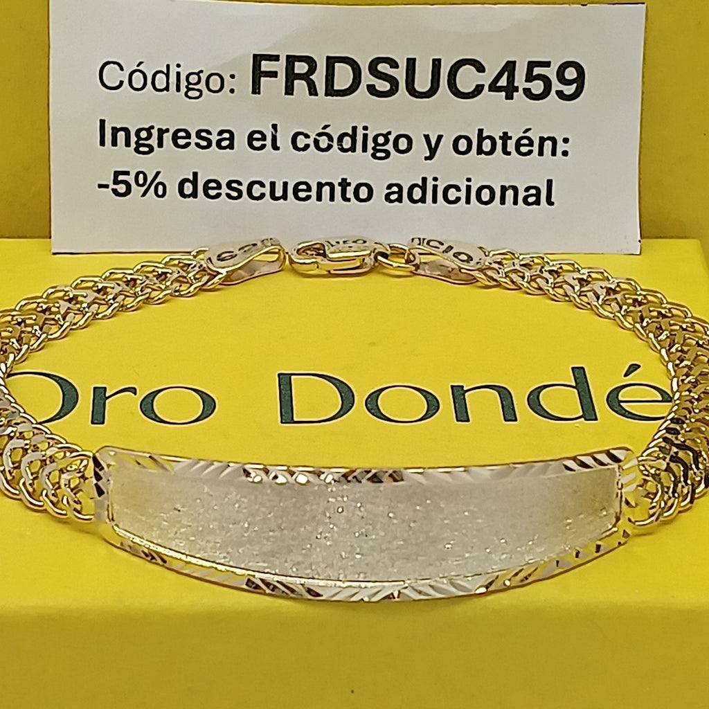 PULSERA ESCLAVA CHINO 14K 21 CM 9.7 GR (NUEVO)
