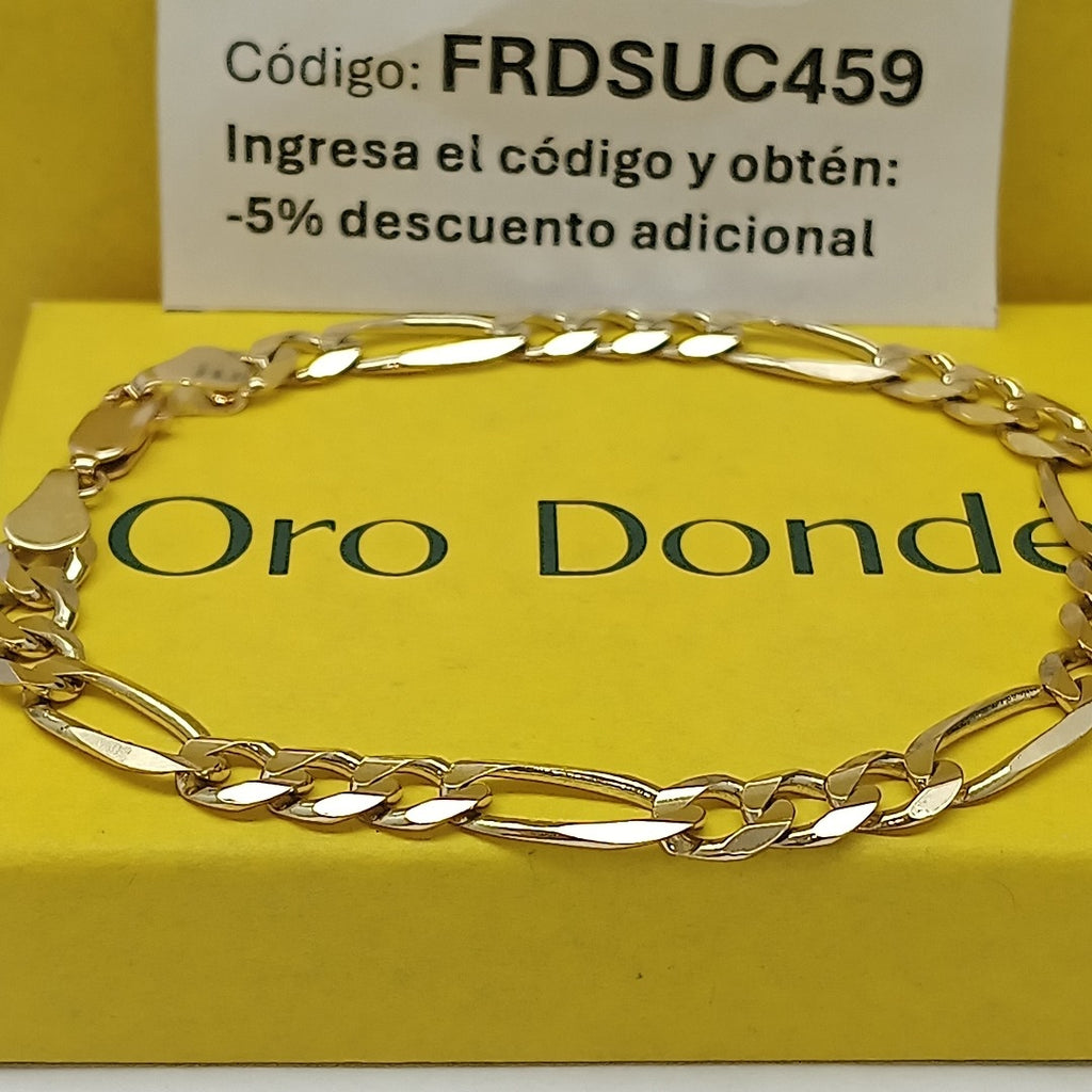 PULSERA 3X1 14K 18 CM 9.5 GR (NUEVO)