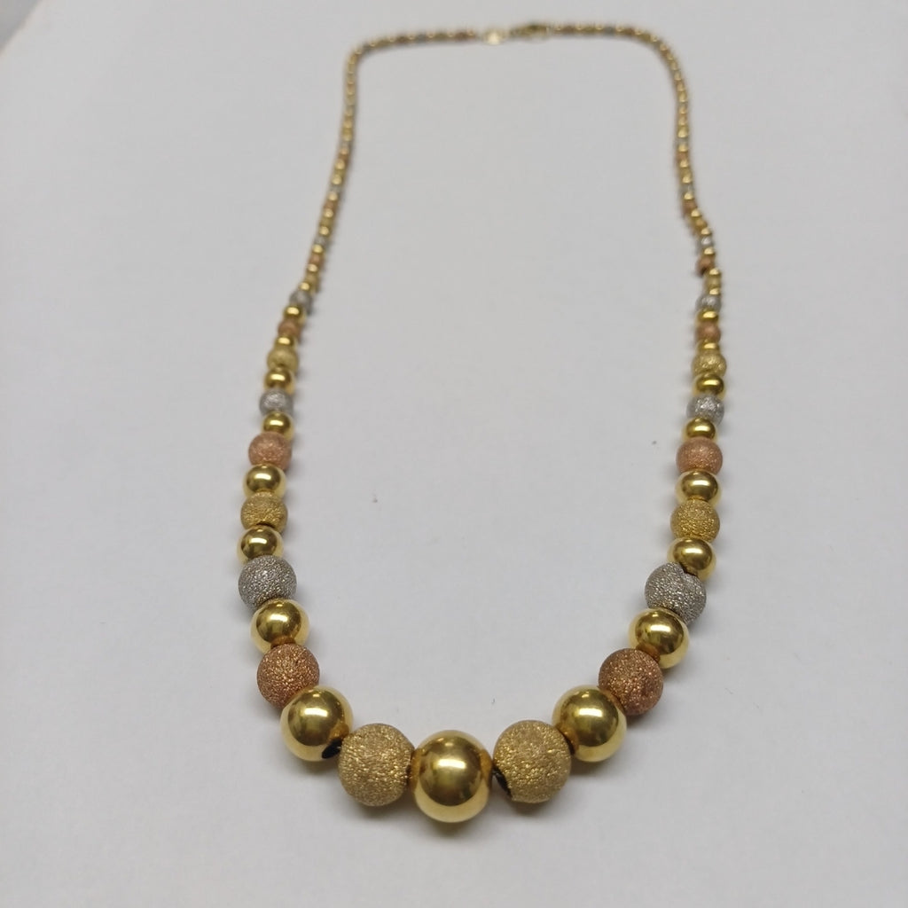 COLLAR ORO, ORO COMBINADO 14 K 8.8 GRMS (SEMINUEVO)