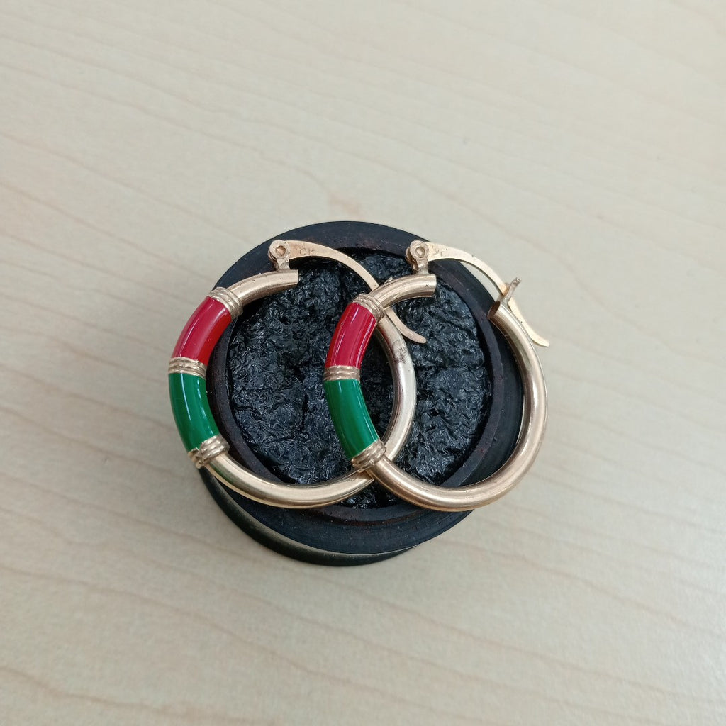 ARRACADAS PAR ORO 10 K 2.8 GRMS (SEMINUEVO)