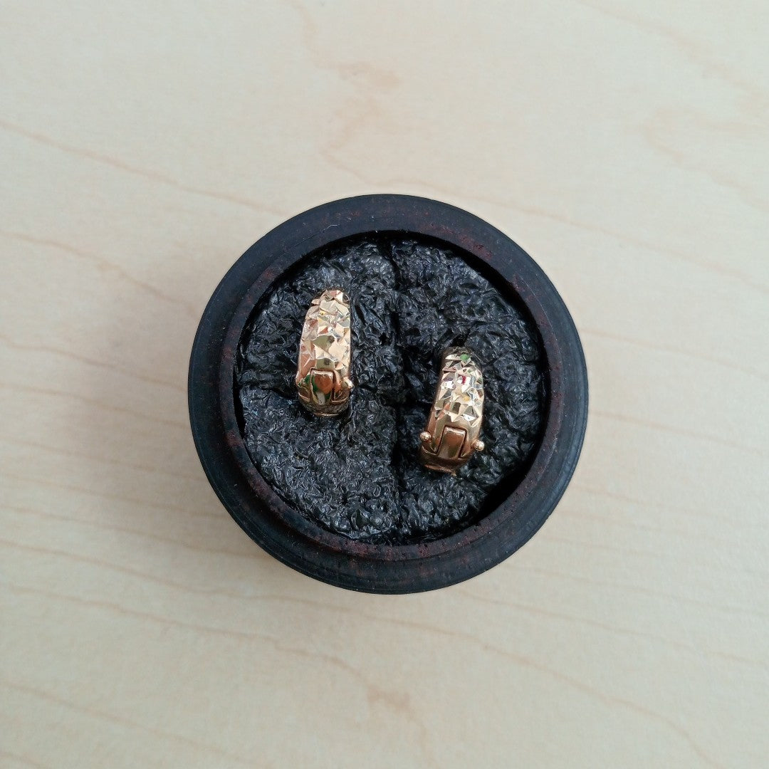 ARRACADAS PAR ORO 14 K 1.7 GRMS (SEMINUEVO)
