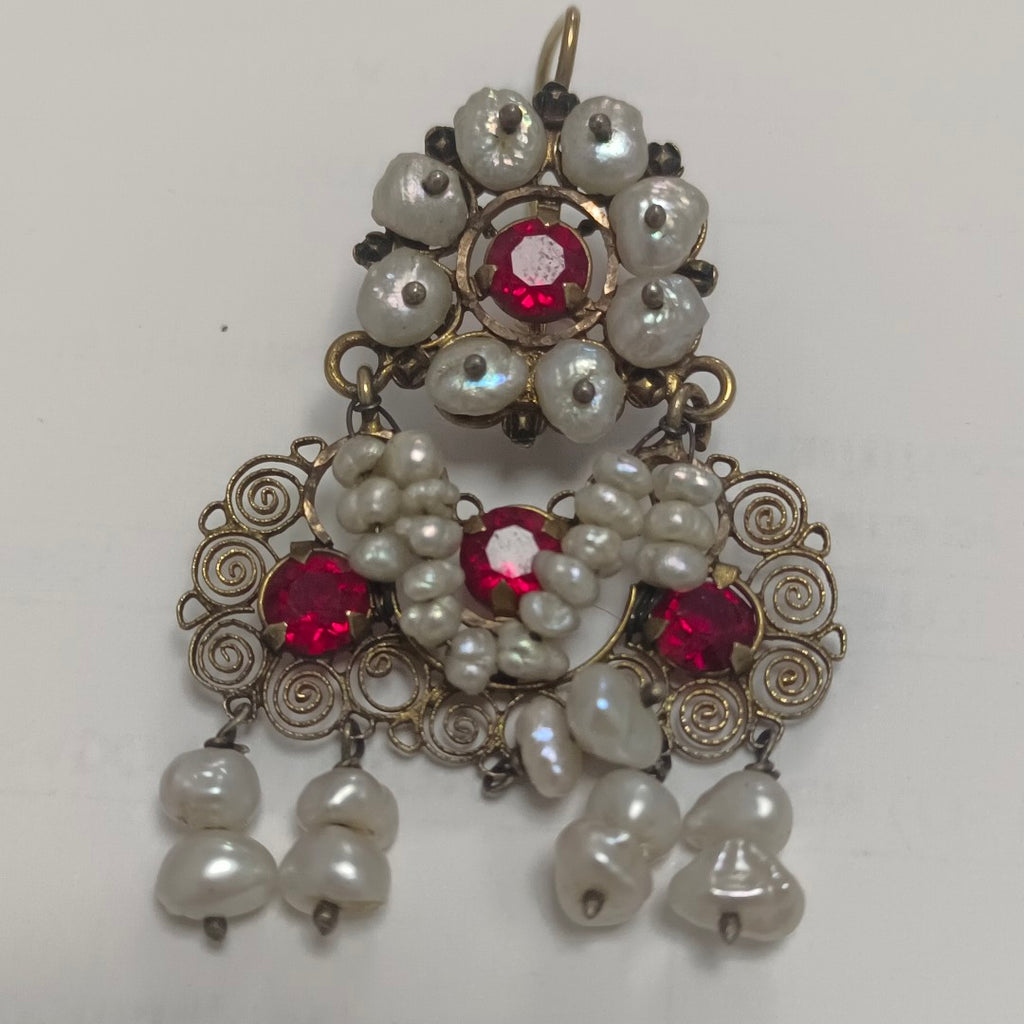 ARETES PAR ORO 8 K 15.7 GRMS (SEMINUEVO)