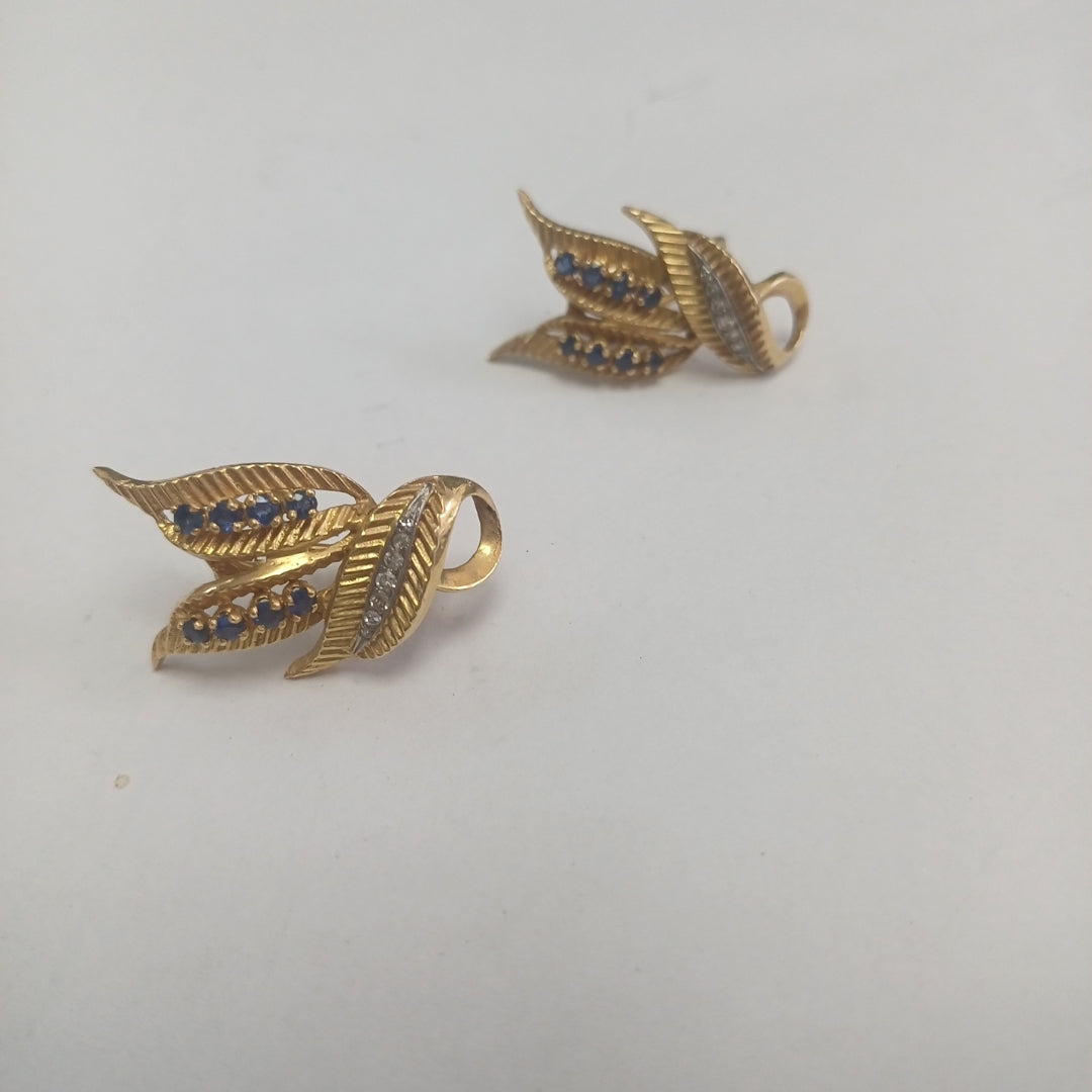 ARETES PAR ORO 18 K 10.5 GRMS (SEMINUEVO)
