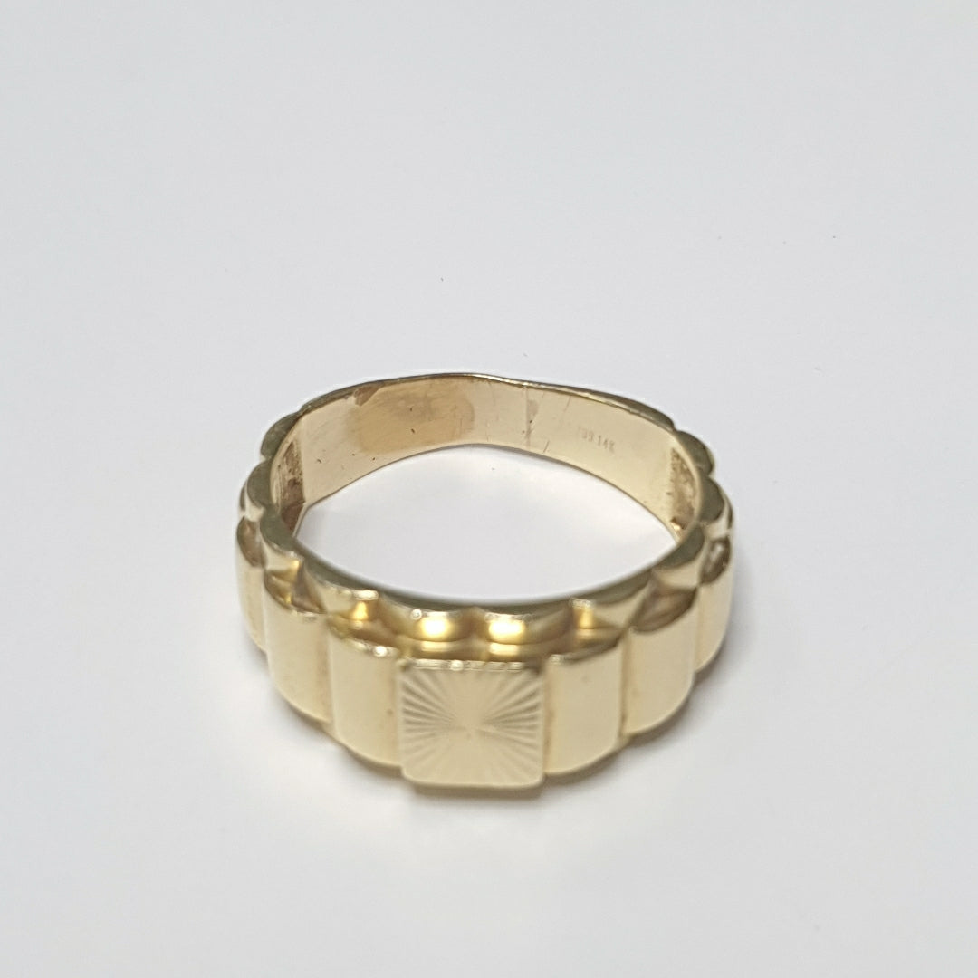 ANILLO ORO 14 K 5.3 GRMS (SEMINUEVO)