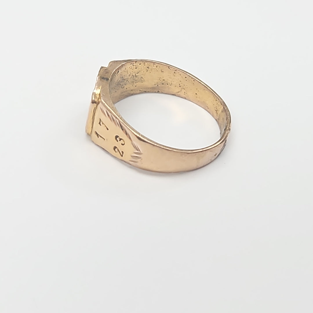 ANILLO DE GRADUACIÓN ORO 10 K 4,30 GRMS (SEMINUEVO)