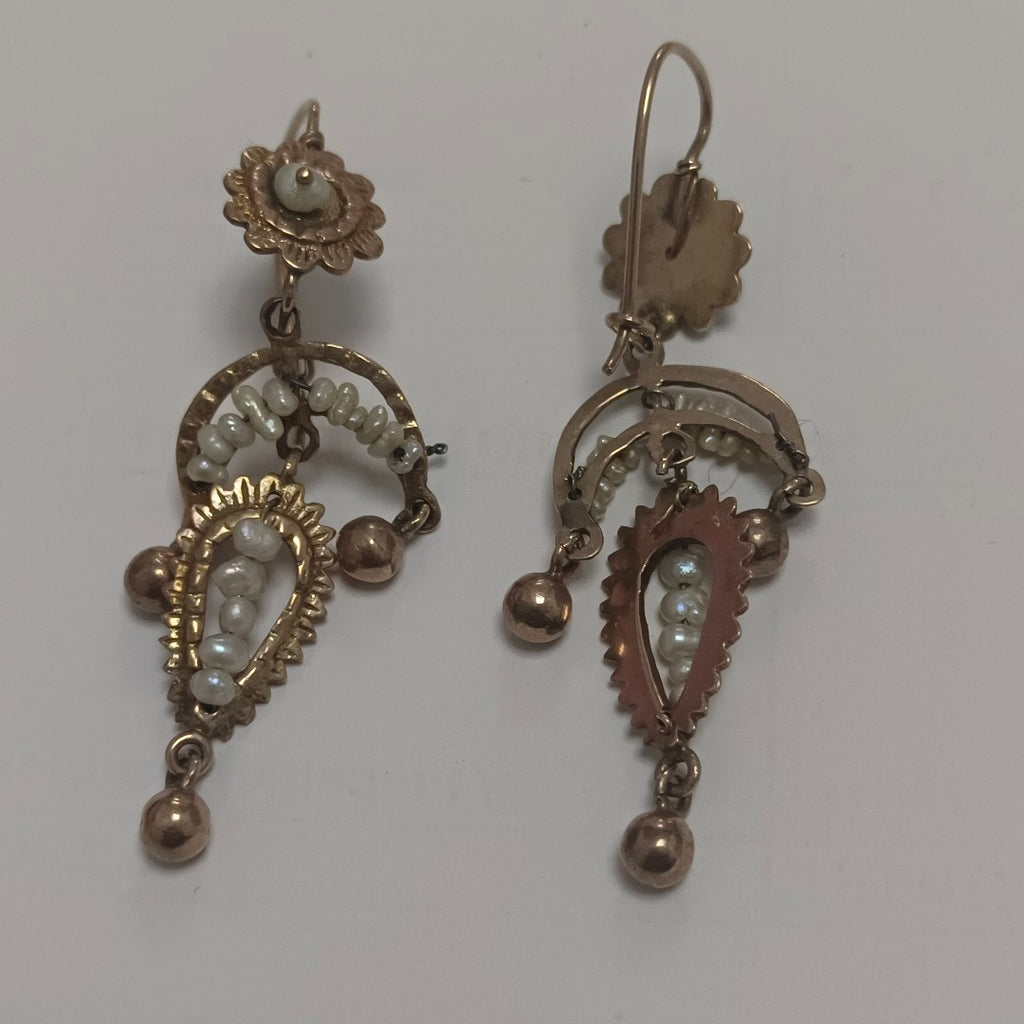 ARETES PAR ORO 8 K 6.1 GRMS (SEMINUEVO)