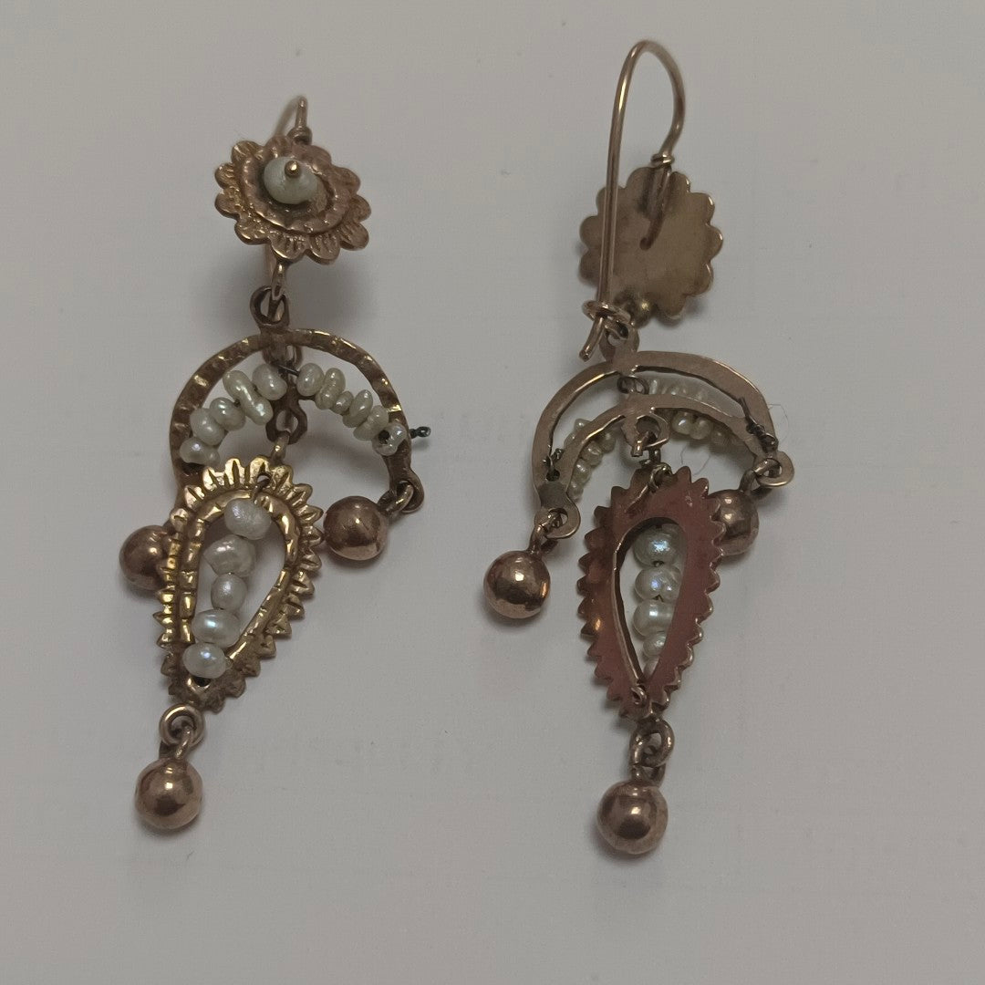 ARETES PAR ORO 8 K 6.1 GRMS (SEMINUEVO)