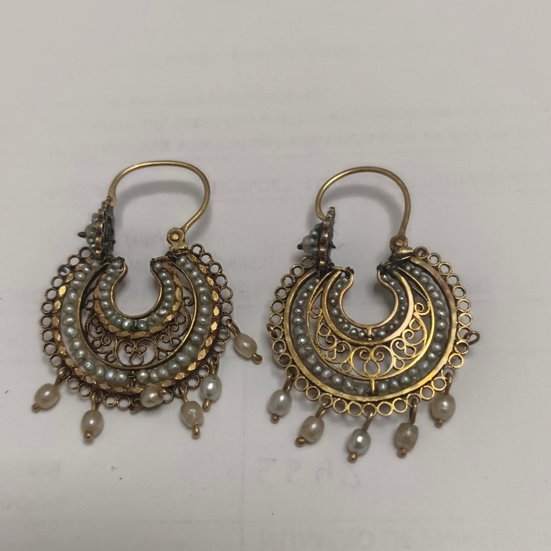 ARETES PAR ORO 14 K 7.9 GRMS (SEMINUEVO)