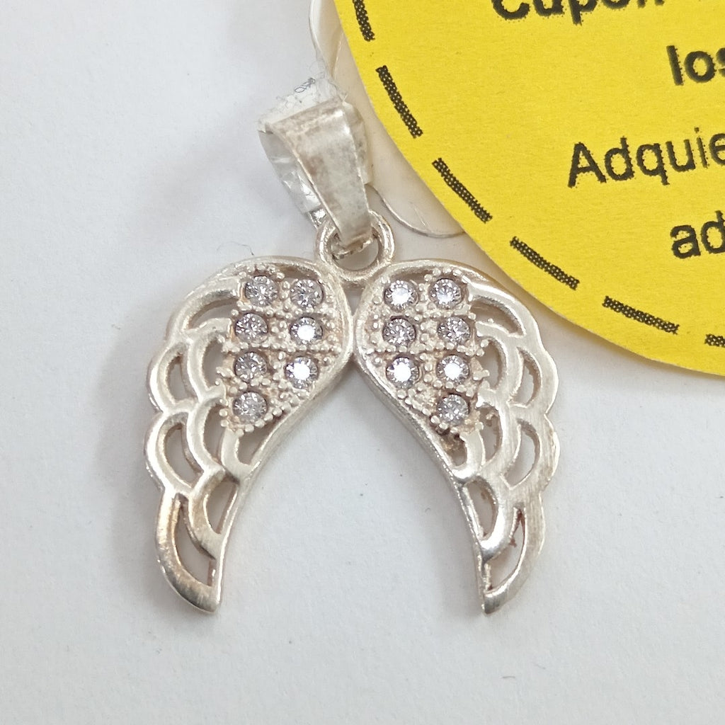 DIJE ALAS C/CIRCONIAS PLATA .925 2.2 GR (NUEVO)