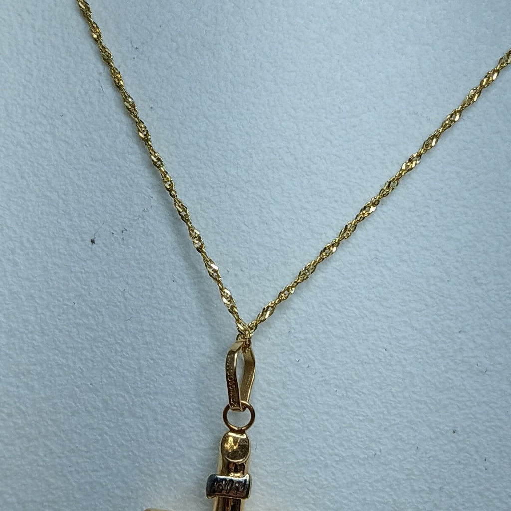 CADENA, CRUCIFIJO ORO 14 K 1.9 GRMS (SEMINUEVO)