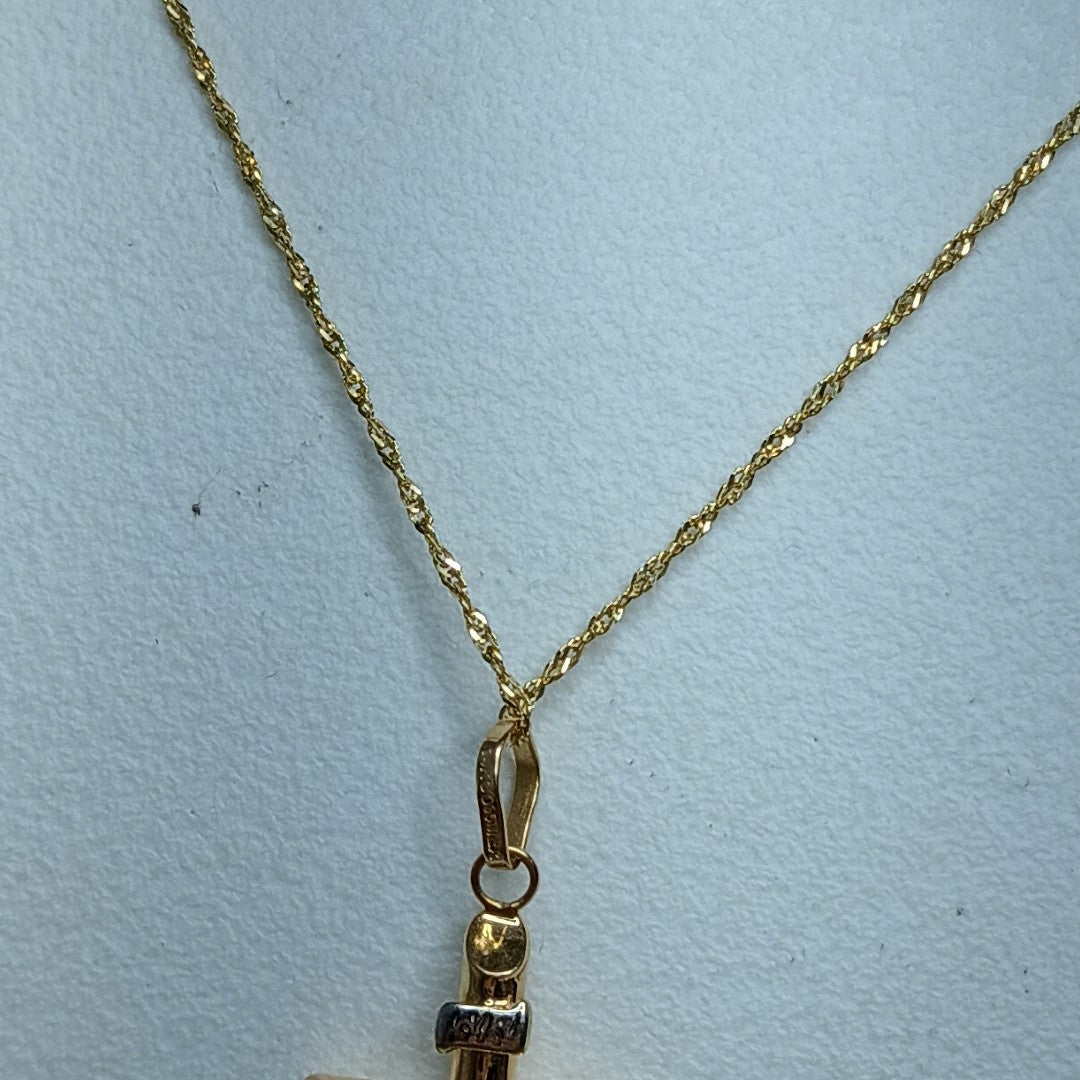 CADENA, CRUCIFIJO ORO 14 K 1.9 GRMS (SEMINUEVO)