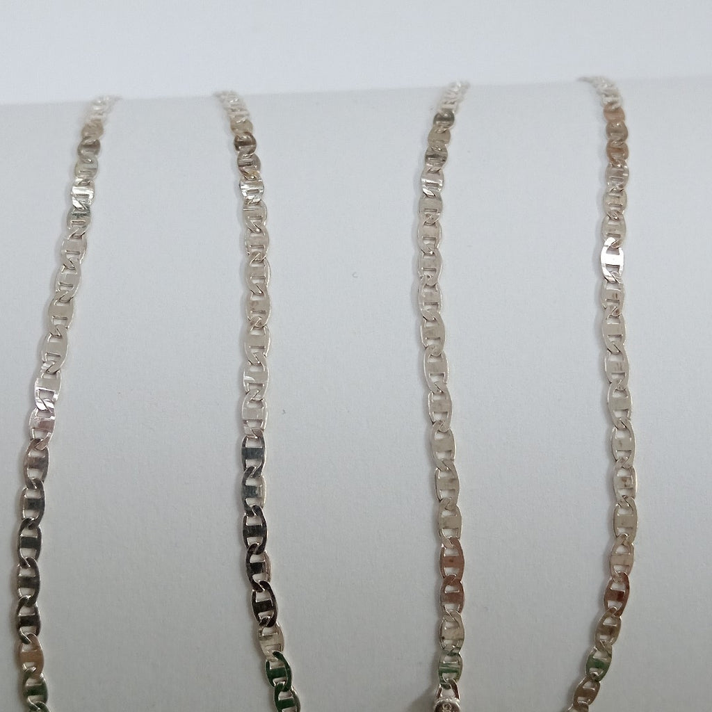 CADENA TEJIDO ESPEJO PLATA .925 60 CM 4.3 GR (NUEVO)