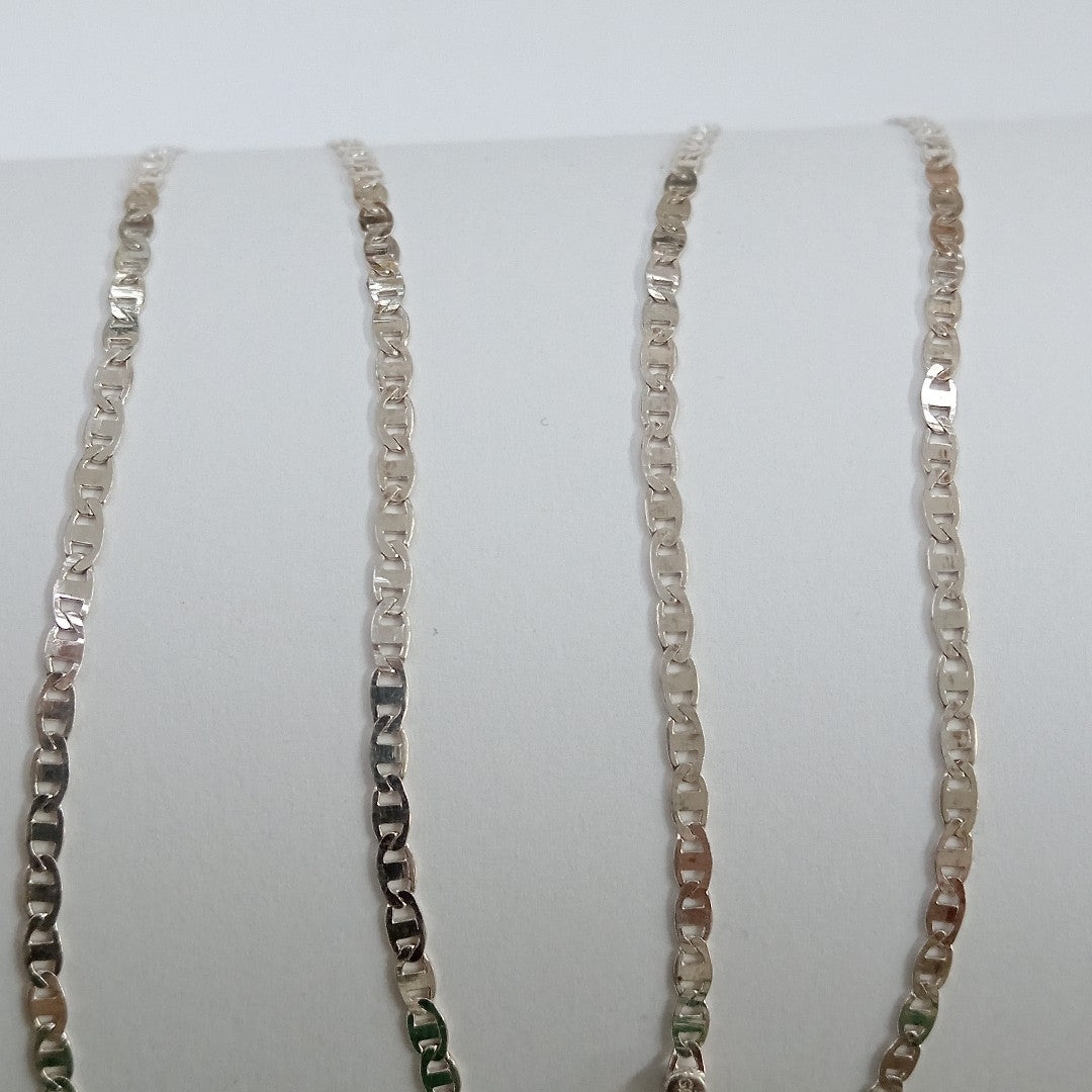 CADENA TEJIDO ESPEJO PLATA .925 60 CM 4.3 GR (NUEVO)