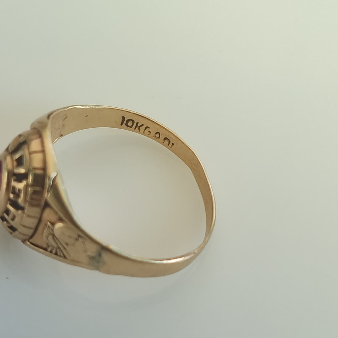 ANILLO DE GRADUACIÓN ORO 8 K 1,30 GRMS (SEMINUEVO)