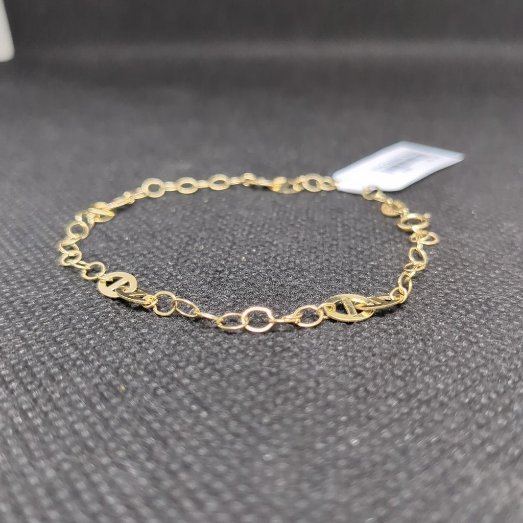 PULSERA TEJIDO ESPECIAL 14K 18 CM 1.5 GR (NUEVO)