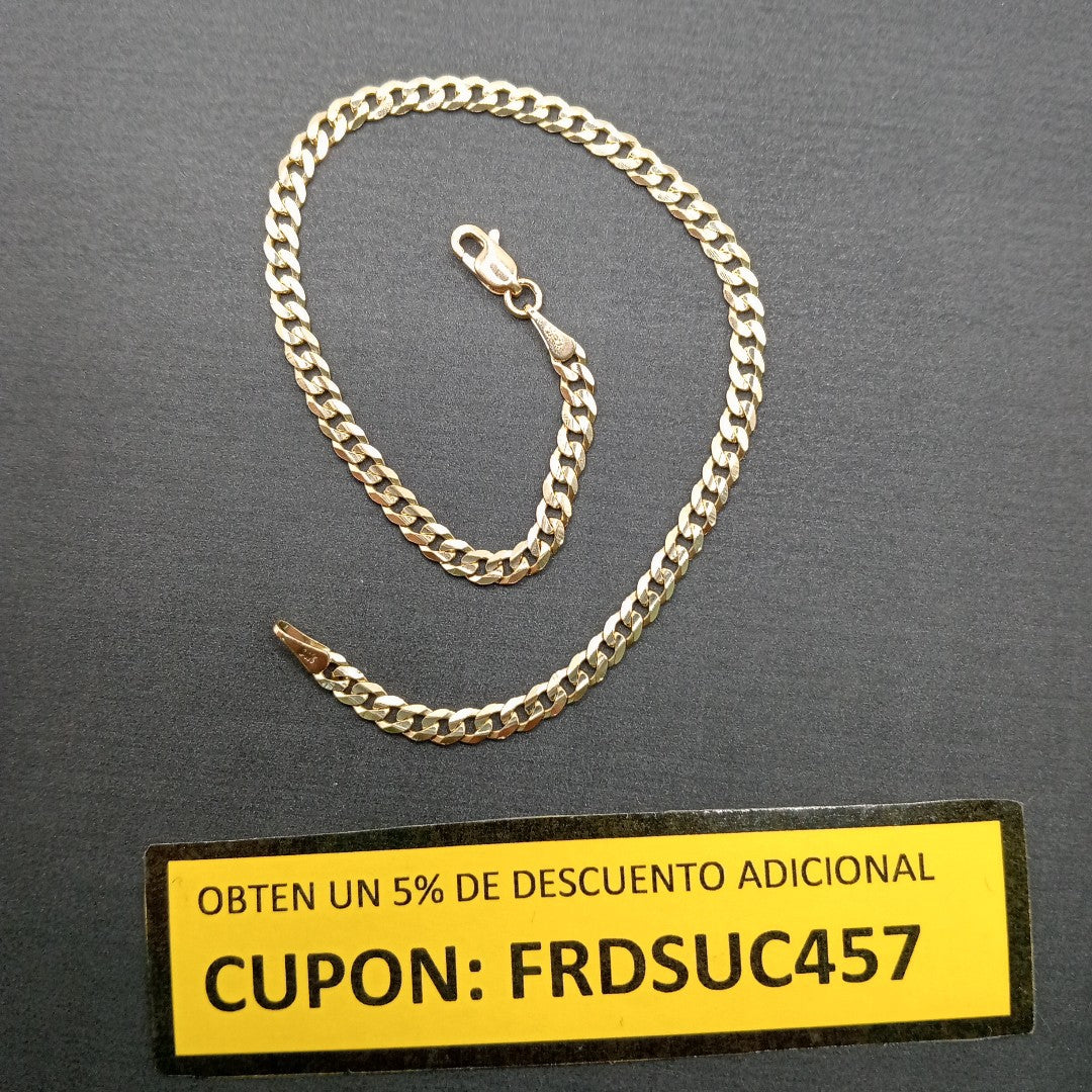 PULSERA BARBADA 14K 21 CM 3.6 GR (NUEVO)