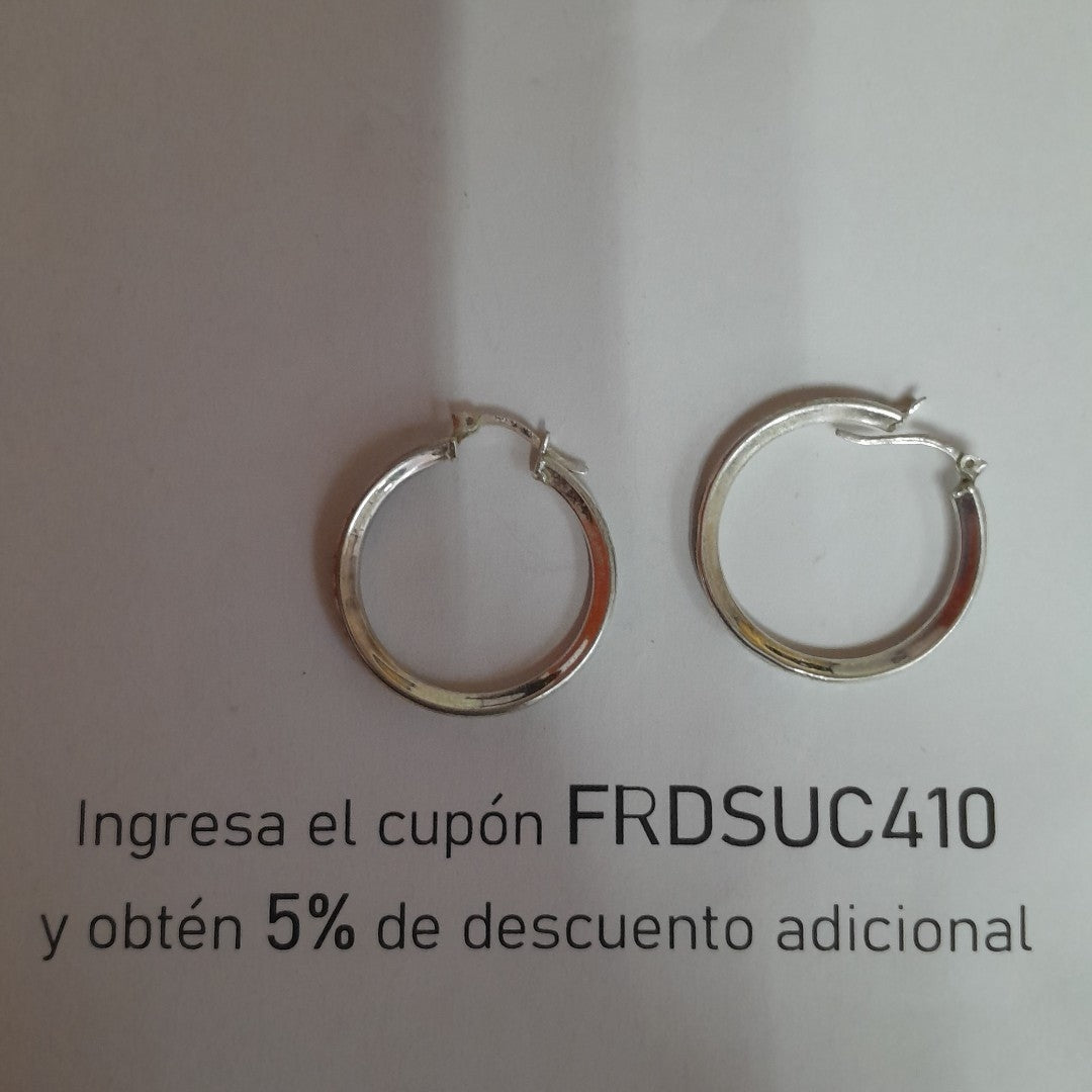 ARRACADAS PAR PLATA 5,90 GRMS (SEMINUEVO)