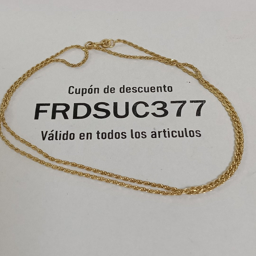 CADENA ORO 14 K 4.3 GRMS (SEMINUEVO)