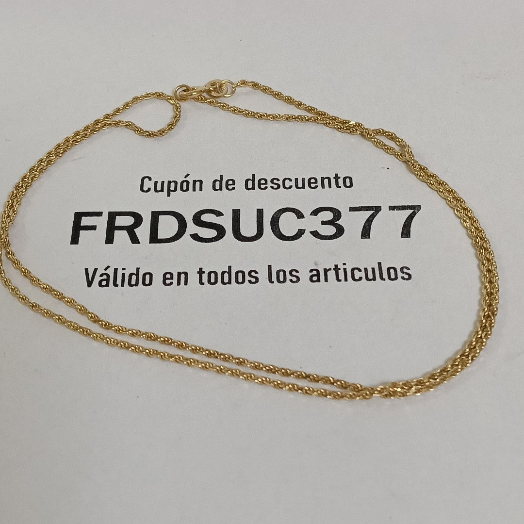 CADENA ORO 14 K 4.3 GRMS (SEMINUEVO)