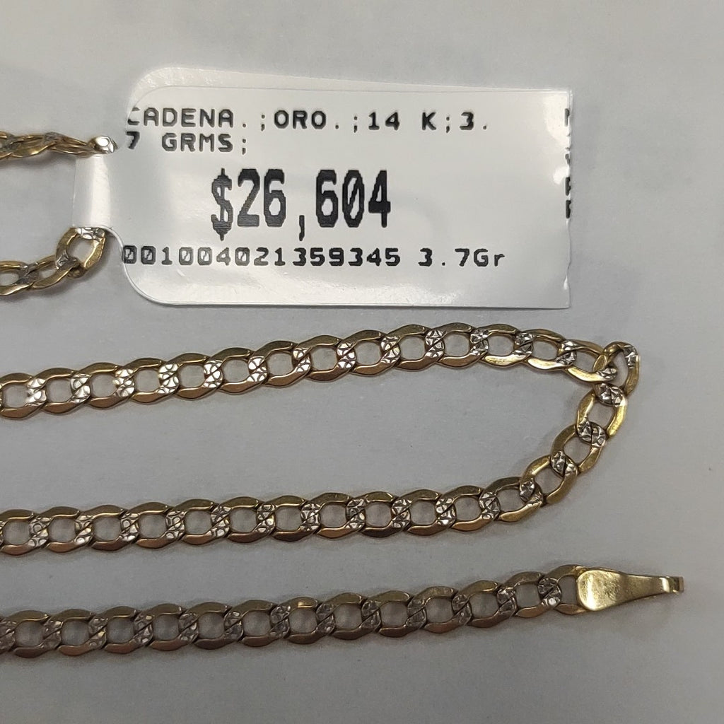 CADENA ORO 14 K 3.7 GRMS (SEMINUEVO)