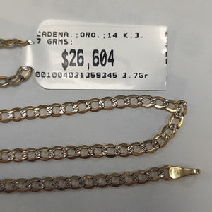 CADENA ORO 14 K 3.7 GRMS (SEMINUEVO)