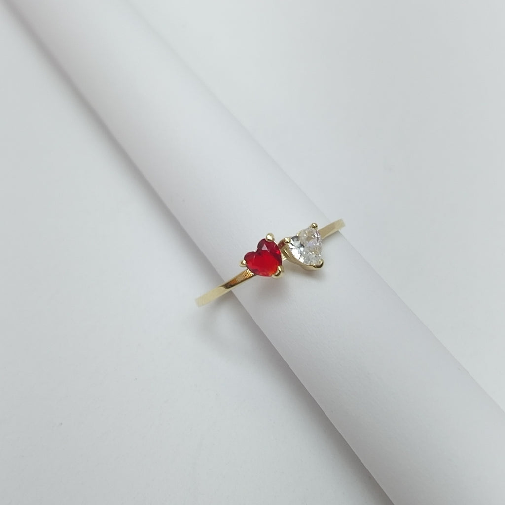ANILLOS C PIEDRAS COLOR 14K TALLA 8 1.12 GR (NUEVO)