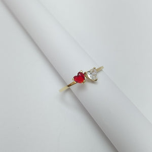 ANILLOS C PIEDRAS COLOR 14K TALLA 8 1.12 GR (NUEVO)