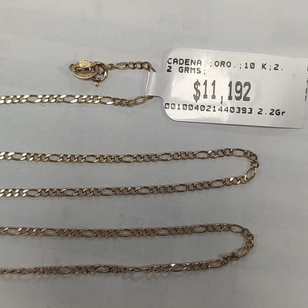 CADENA ORO 10 K 2.2 GRMS (SEMINUEVO)