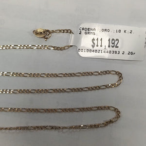 CADENA ORO 10 K 2.2 GRMS (SEMINUEVO)
